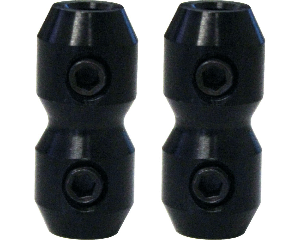 Anodised Cable Clamp Black X 2